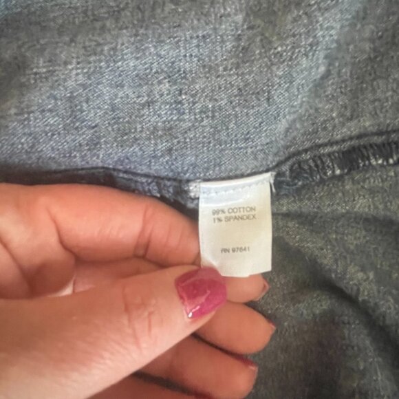 Women's XS J.Jill Denim Midi Blue Jean Dress Roll Tab Sleeves Collared Buttons - Picture 8 of 9